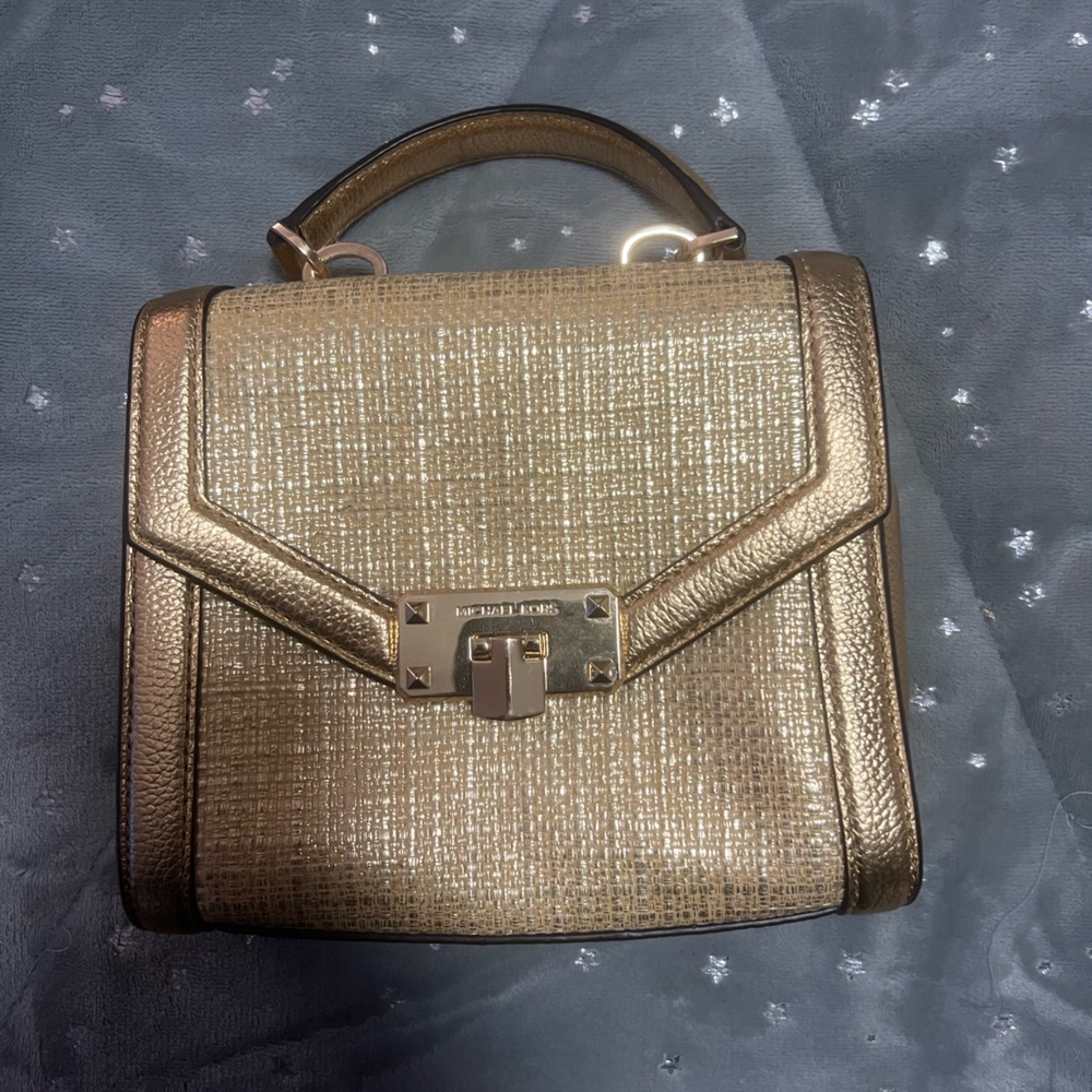 Michael Kors gold handbag